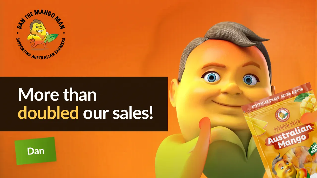 Dan the Mango Man case study. 140% increase in sales with full-service website plus marketing.