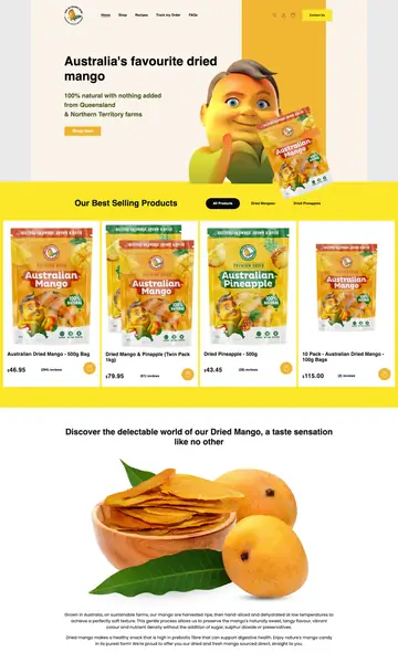 dan the mango man website by cloudclicks