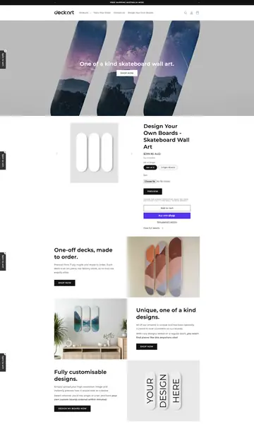 deckart website by cloudclicks